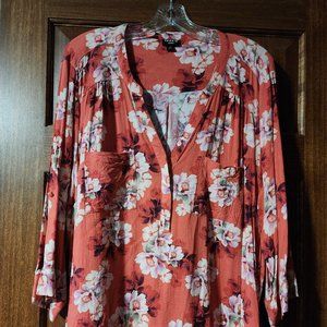 TORRID - Harper Georgette Pullover 3/4 Sleeve Blouse